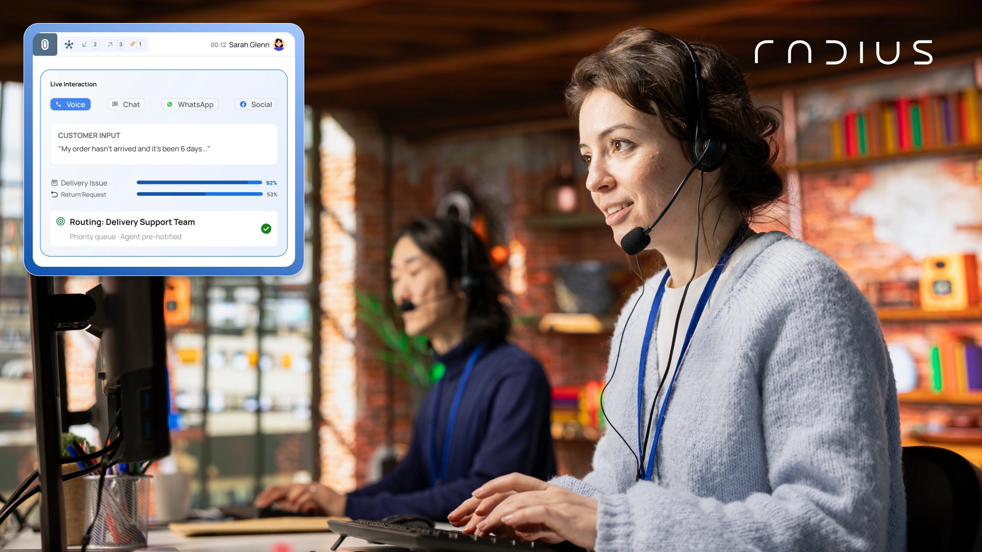 AI-powered customer engagement platform transforming customer experiences with RADIUS